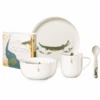 ASA Selection Kindergeschirrset 5-teilig Croco Weiß Glänzend -Kindergeschirr Verkauf asa selection kindergeschirrset 5 teilig croco weiss glaenzend a408278