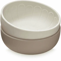 Cam Cam Copenhagen Cam Cam® COPENHAGEN Silikonschale Blume, Earth Mix, 2er Pack