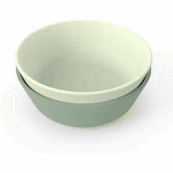 Done By Deer™ Schüssel Kiddish 2-er Pack Raffi Grün