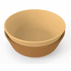 Done By Deer™ Schüssel Kiddish 2-er Pack Raffi Senfgelb