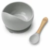 Elodie Silikonschüssel Mit Löffel, Mineral Green -Kindergeschirr Verkauf elodie silikonschuessel mit loeffel mineral green a372133