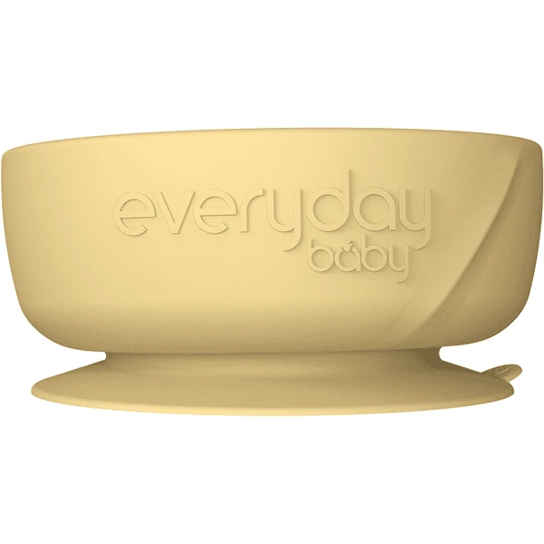 Everyday® Baby Esslernschüssel Mit Saugfuß Silikon, Soft Yellow 3 Everyday® Baby Esslernschüssel Mit Saugfuß Silikon, Soft Yellow
