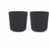 Filibabba Becher Aus Silikon 2er-Pack, Stone Grey