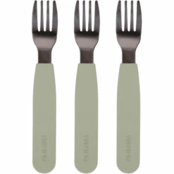 Filibabba Silikon Gabeln 3er-Pack - Grün