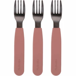 Filibabba Silikon Gabeln 3er-Pack - Rose