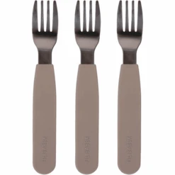 Filibabba Silikon Gabeln 3er-Pack - Warm Grey