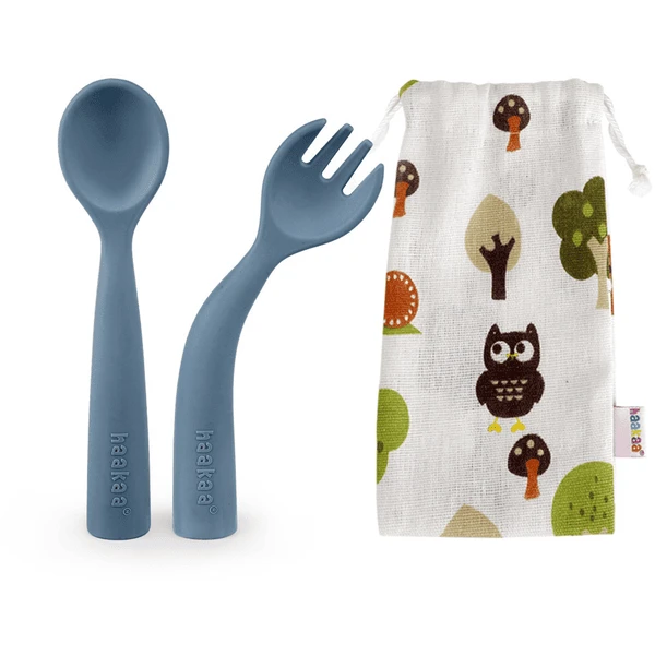 Haakaa® Bestesteckset, Biegbar Hellblau 3 Haakaa® Bestesteckset, Biegbar Hellblau