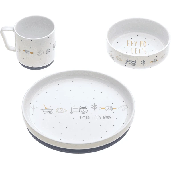 LÄSSIG Kindergeschirrset Garden Explorer Tractor 3 LÄSSIG Kindergeschirrset Garden Explorer Tractor