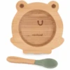 Miniland Geschirrset Aus Schale Und Holzlöffel Wooden Bowl Frog -Kindergeschirr Verkauf miniland geschirrset aus schale und holzloeffel wooden bowl frog a362869