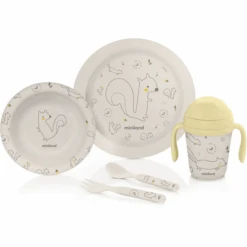 Miniland Geschirrset Naturmeal Chip