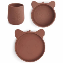 Nuuroo Geschirrset Judi Koala 3er Set, Mahogany