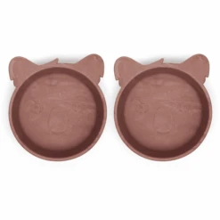 Nuuroo Schüssel Silikon Alex Koala 2 Stück, Red Mix