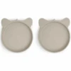 Nuuroo Silikonteller Akila Koala 2 Stück, Cobblestone -Kindergeschirr Verkauf nuuroo silikonteller akila koala 2 stueck cobblestone a363174