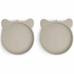 Nuuroo Silikonteller Akila Koala 2 Stück, Cobblestone