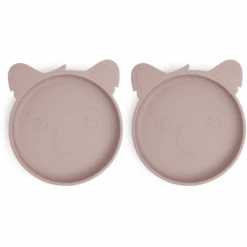 Nuuroo Silikonteller Akila Koala 2 Stück, Woodrose