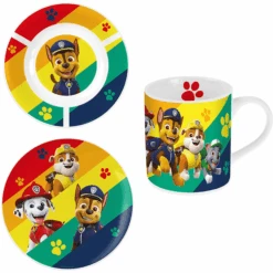 P:os Frühstücksset Paw Patrol, 3tlg Aus Keramik