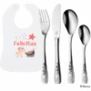 Schnullireich Geschenkset Mit Namen WMF Kinderbesteck Mickey & Friends + Lätzchen Einhorn Silber -Kindergeschirr Verkauf schnullireich geschenkset mit namen wmf kinderbesteck mickey friends laetzchen einhorn silber a405724