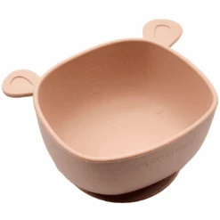 The Cotton Cloud Schüssel Mit Saugfuß Silikon Lili Der Bär, Blush Pink