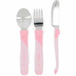 TWISTSHAKE Esslern-Besteck Aus Edelstahl In Pastell Rosa